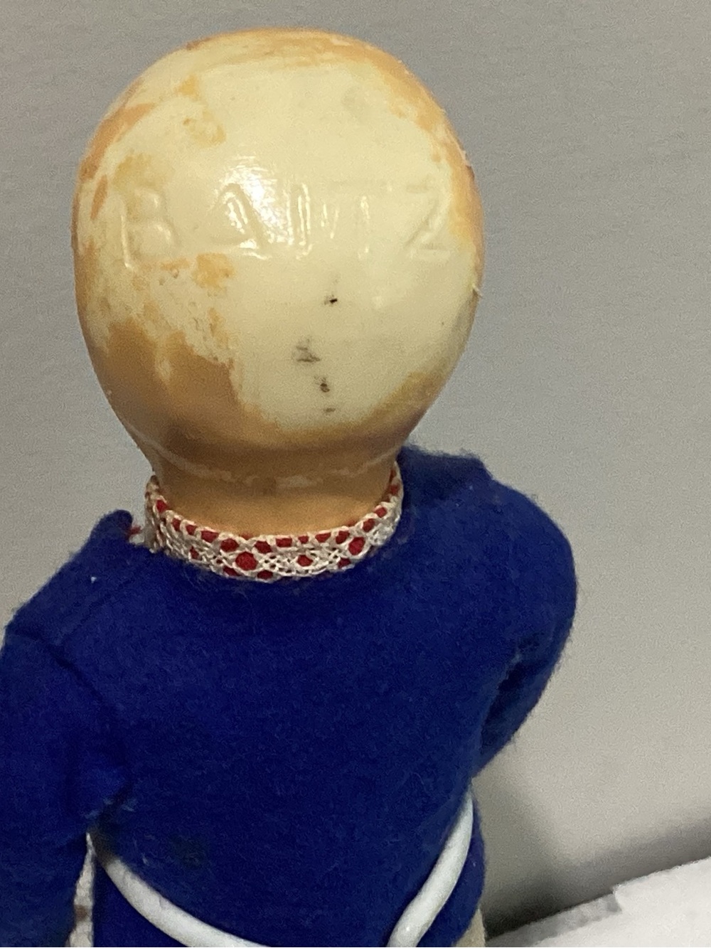 Antique Baitz doll 1920s-1930 9”s Tall Belgium boy,composition head - Picture 5 of 7